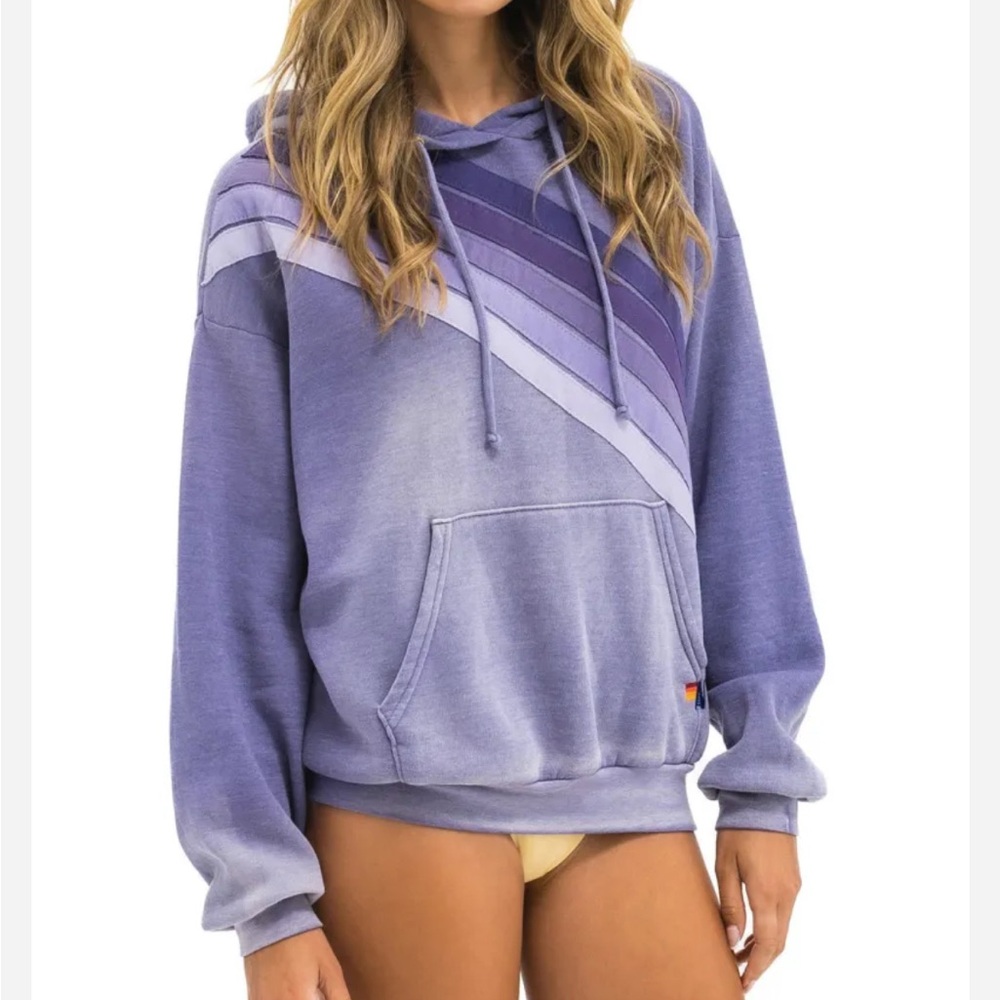 Aviator Nation Purple Gradient Hoodie